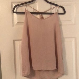 Light pink strappy tank top